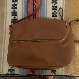 Faux leather h&m shoulder bag